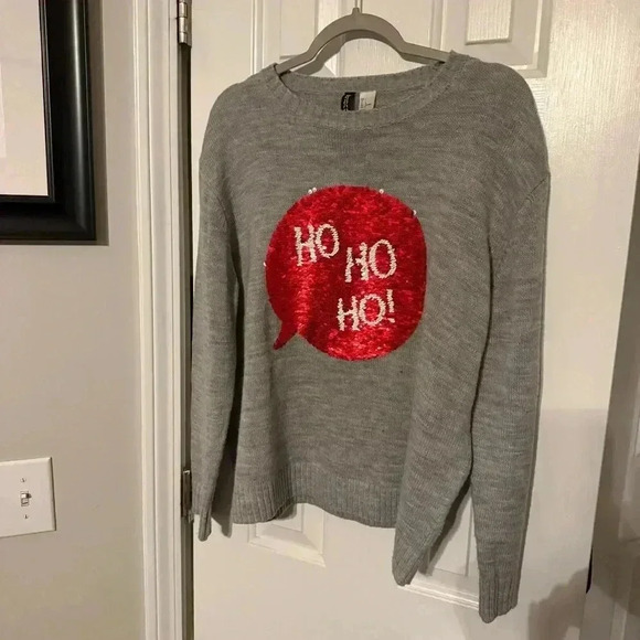 H&M Sweaters - H&M Ho Ho Ho Sequin Sweater